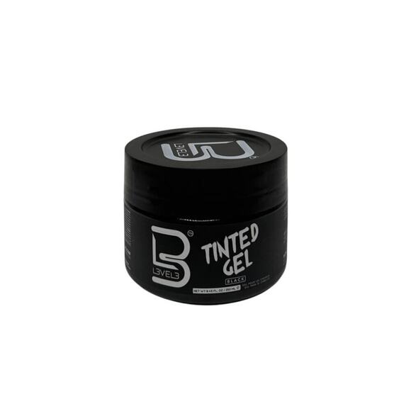 L3vel3 Black Tinted Hair Gel – Professional Hold & Temporary Color Enhancement - Picture 1 of 2